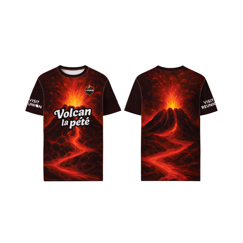 Jersey Volcan la pété - Maillot Premium La Réunion | Visit Réunion