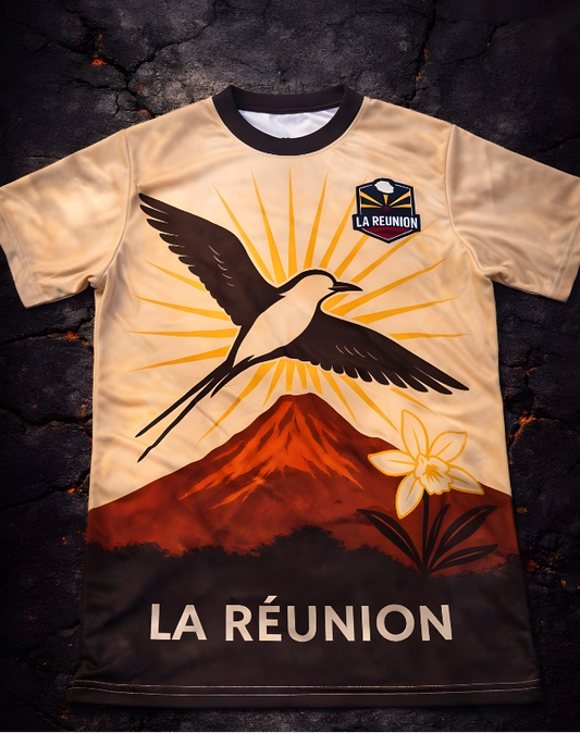 Jersey Réunion 974 Vanille – Maillot La Réunion Édition Limitée