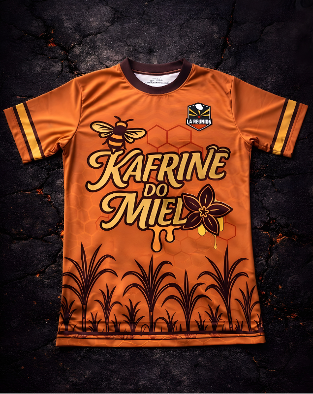 Jersey Réunion 974 Kafrine do Miel – Maillot Femme La Réunion Édition Limitée