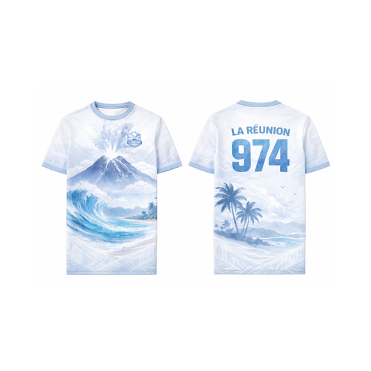 Jersey Ocean Volcano La Réunion 974 - Édition Piton & Vagues