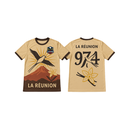 Jersey Réunion 974 Vanille – Maillot La Réunion Édition Limitée